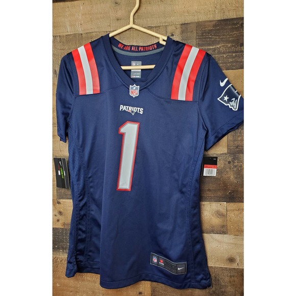 Nike Tops - NIKE New England Patriots Cam Newton jersey large